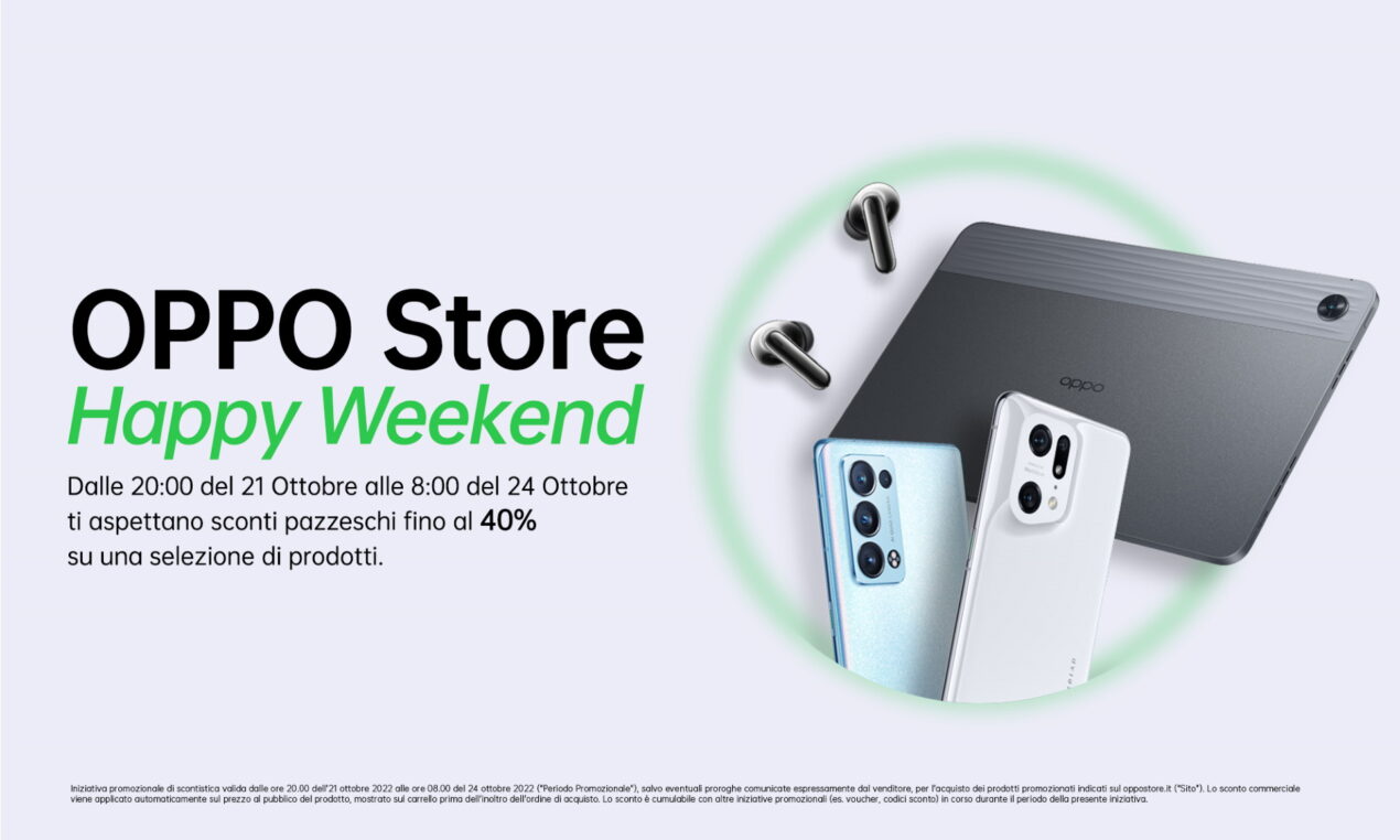 OPPO inaugura due giorni di offerte con il meglio della sua tecnologia