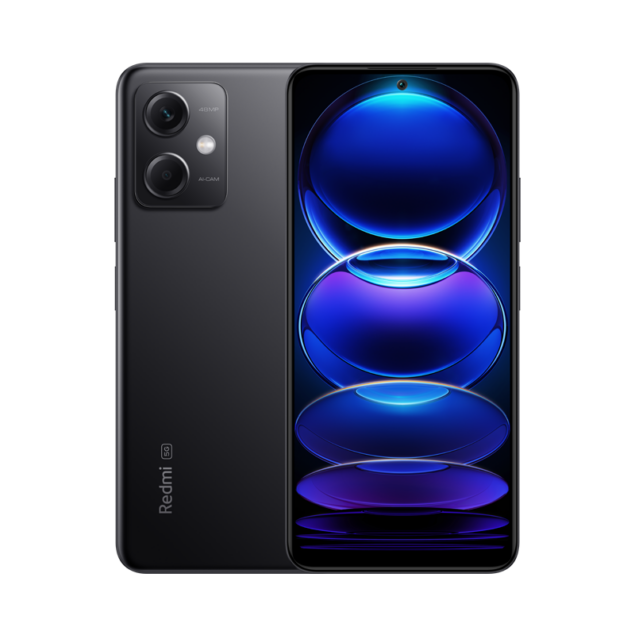 Redmi Note 12 5G in colorazione nera