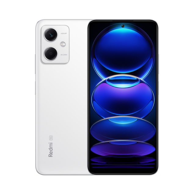 Redmi Note 12 5G in colorazione bianca