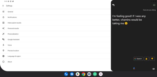 Pixel Tablet interfaccia Google Assistant