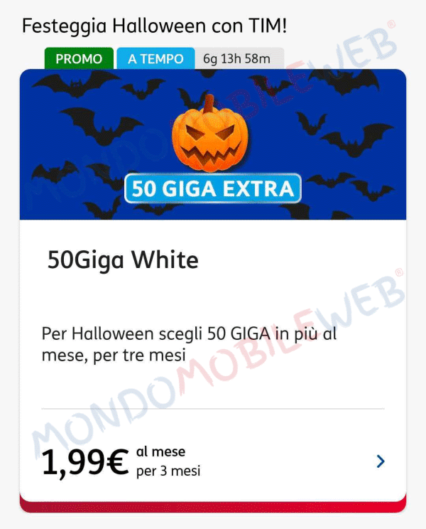 tim halloween 50 Giga White