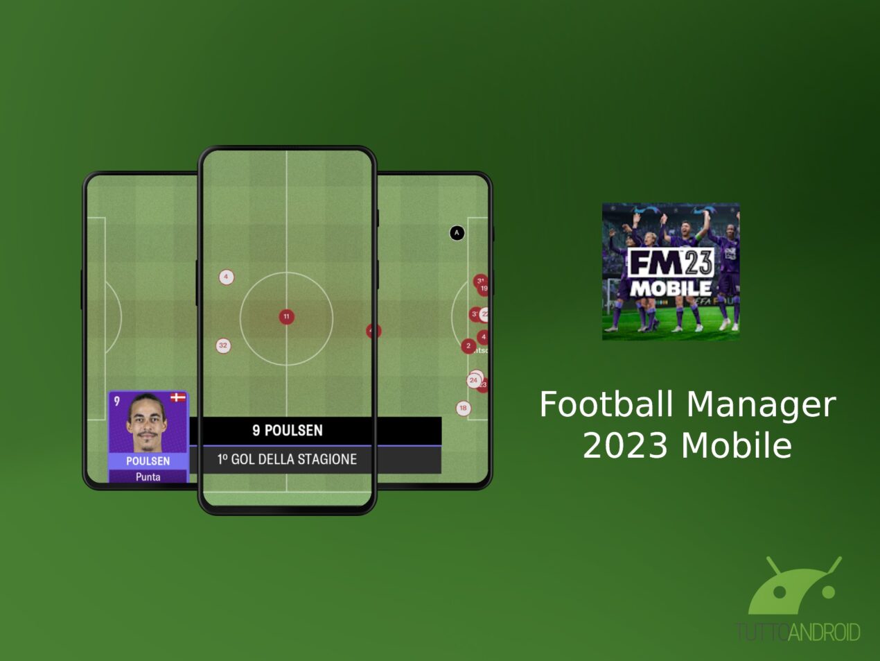 La simulazione calcistica Football Manager 2023 Mobile è disponibile per Android