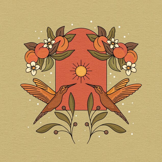 Uno dei wallpaper per il Native American Heritage Month della collezione di sfondi per i Google Pixel, realizzato dall'artista Alanah Astehtsi Otsistohkwa Jewell, in arte Morningstar.