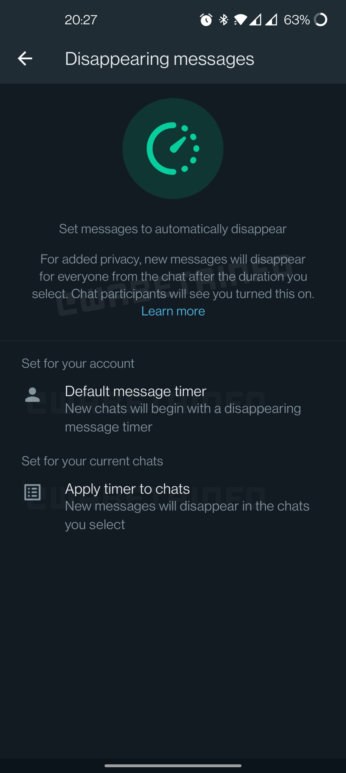 whatsapp messaggi effimeri 