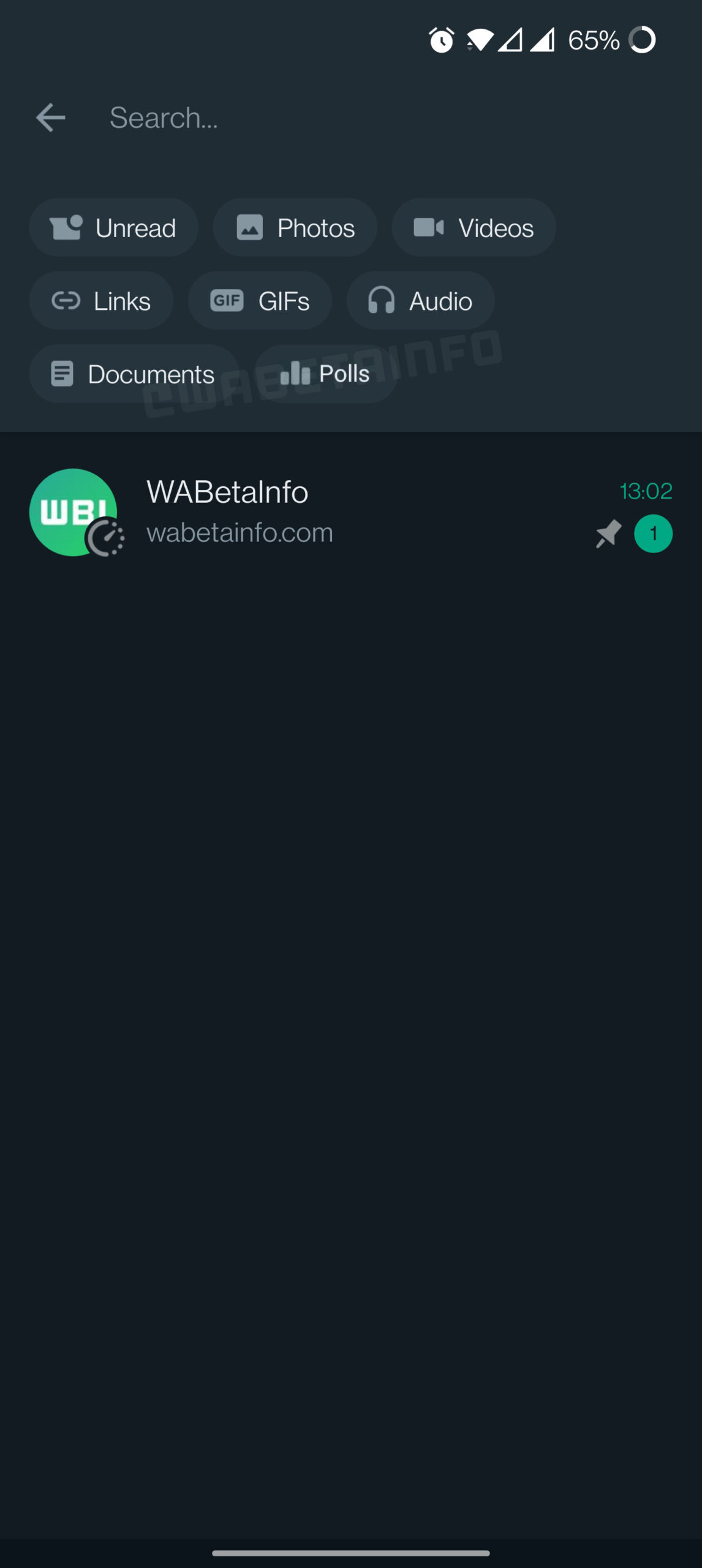 whatsapp beta filtro sondaggi