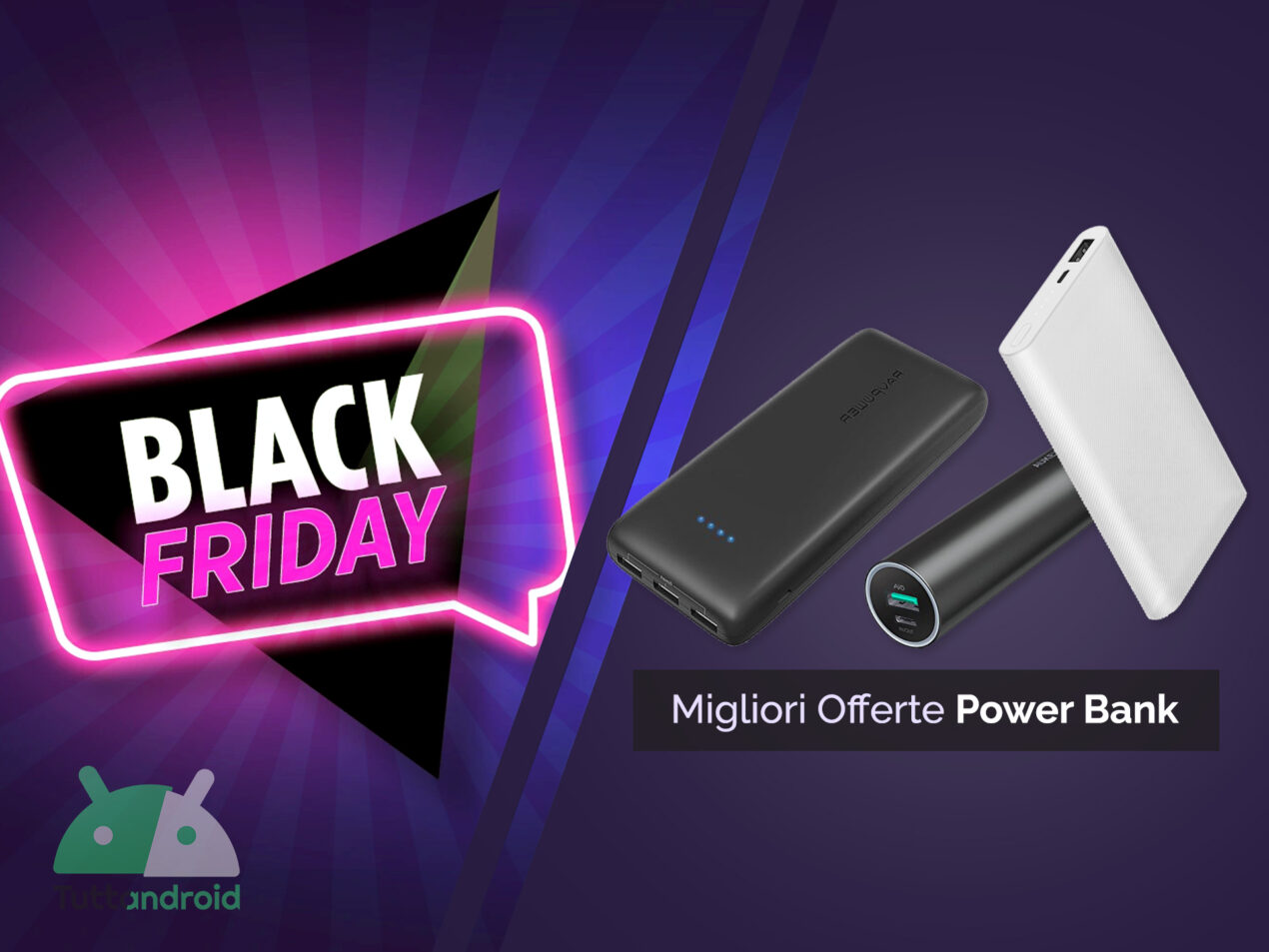 Alla ricerca di una spintarella? Ecco le offerte sui power bank del Black Friday Amazon