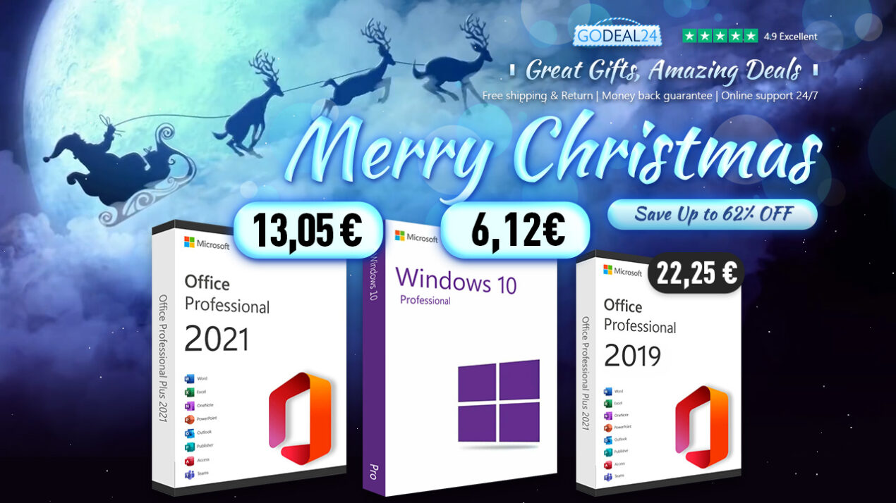 Su Godeal24 arrivano le Offerte di Natale: Windows 10 e Windows 11 a prezzi stracciati