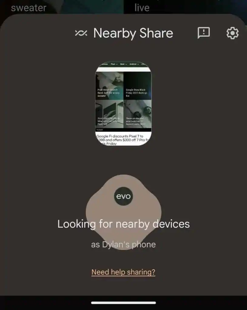 Nearby Share Material You