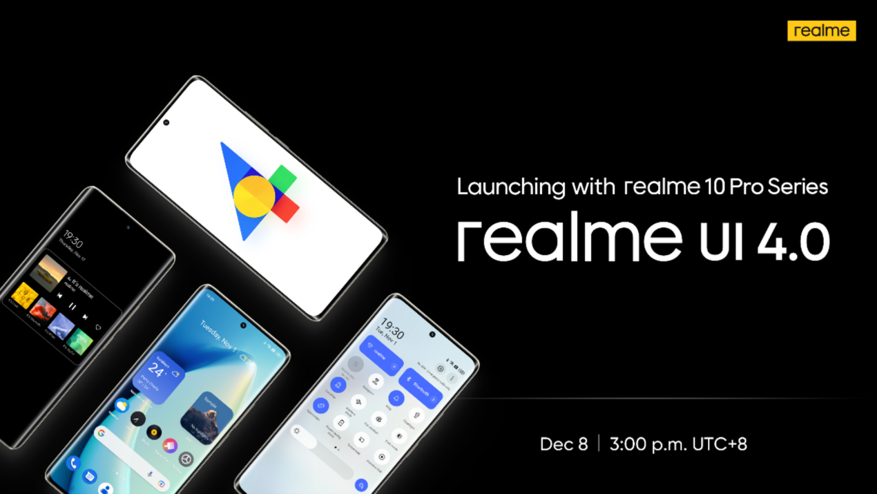Realme annuncia l'arrivo della Realme UI 4.0 e la roadmap di Android 13