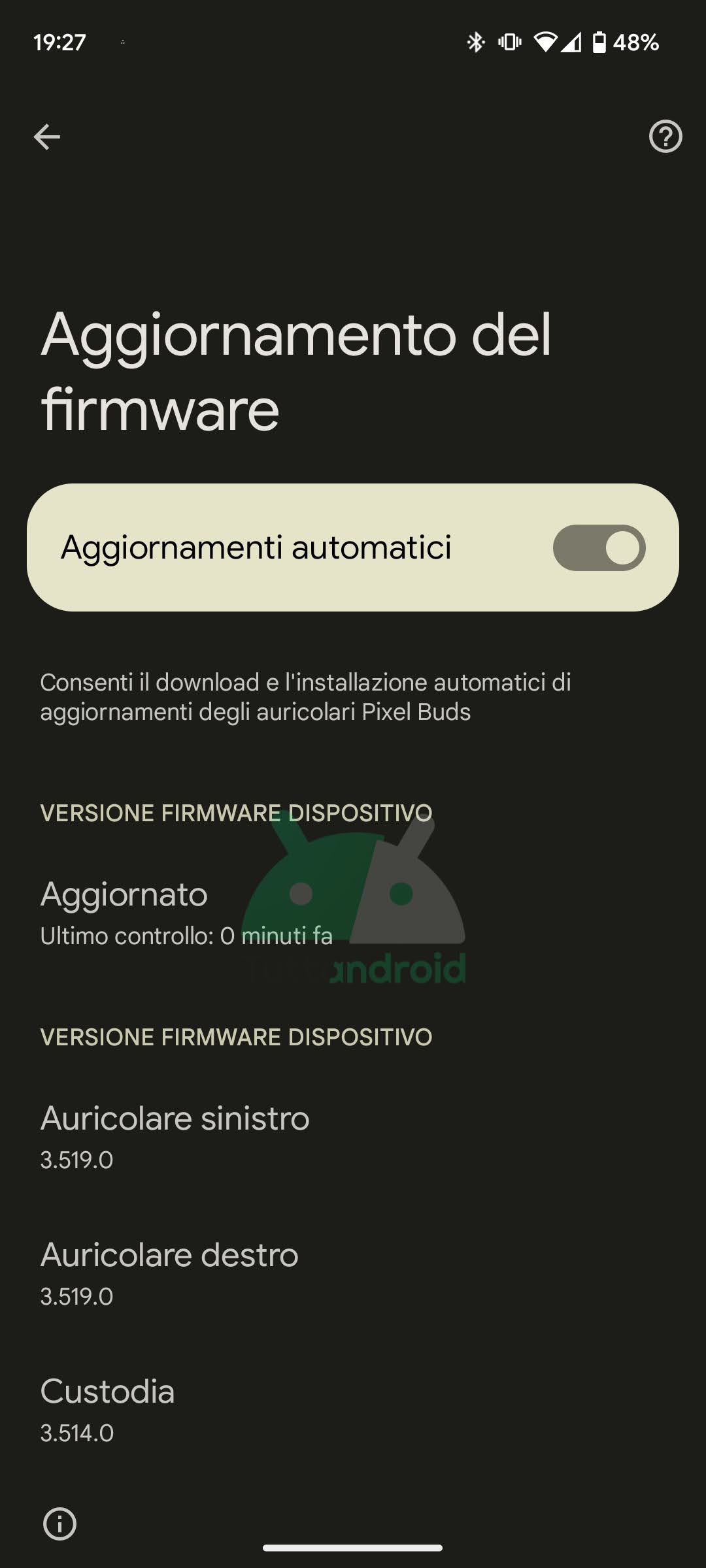 google pixel buds a-series aggiornamento