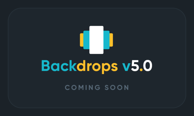 Aggiornamento app Backdrops 5.0