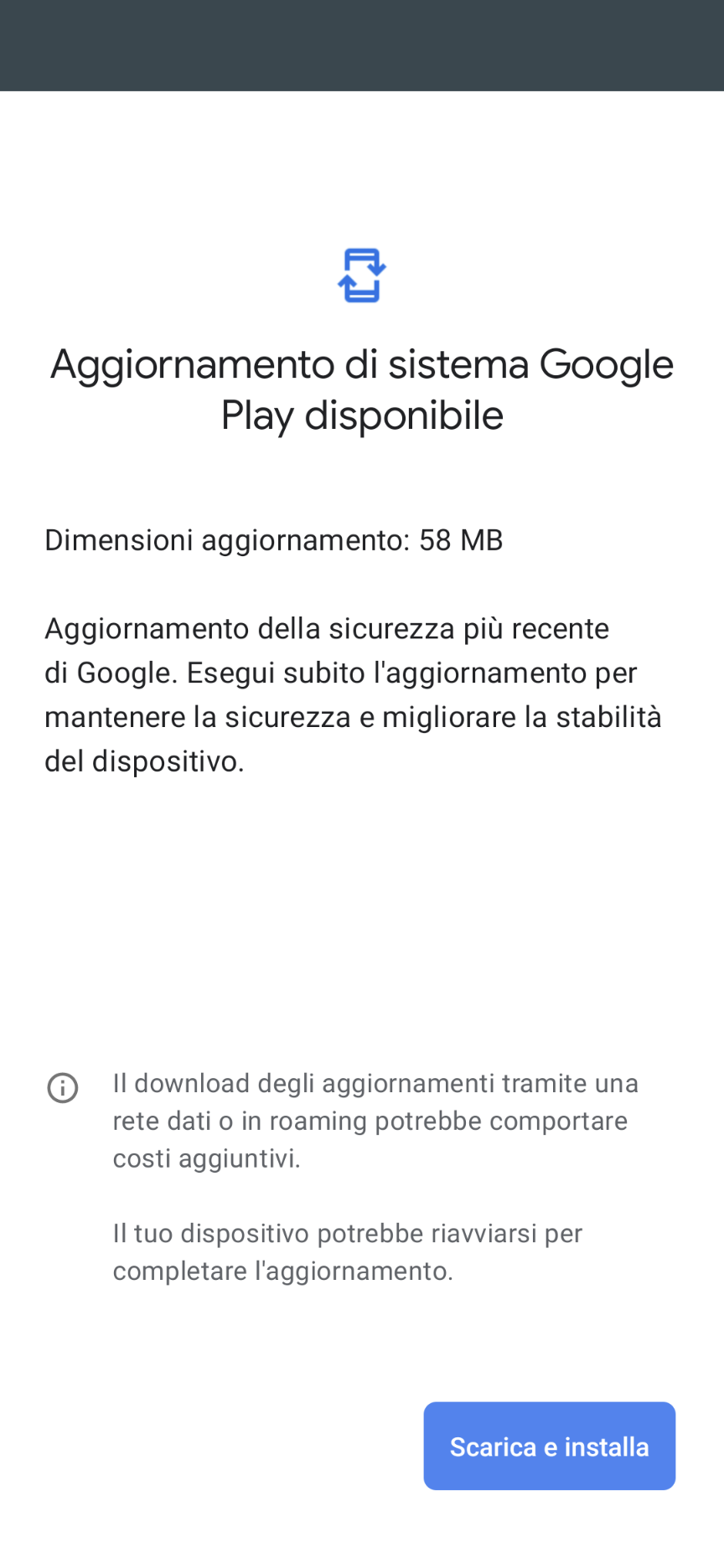 Aggiornamento di sistema di Google Play di gennaio 2023 su Google Pixel