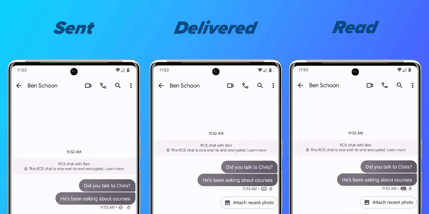 google messaggi rcs icone