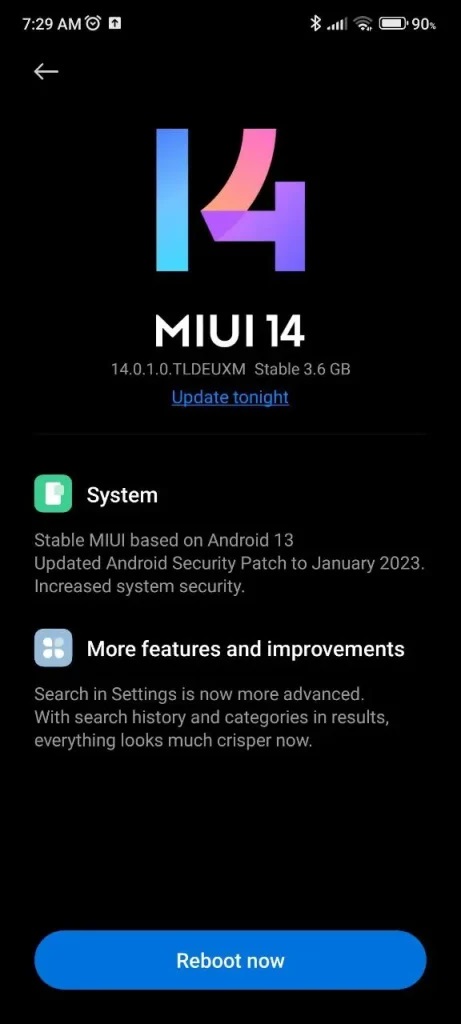 MIUI 14 e Android 13 per Xiaomi 12X
