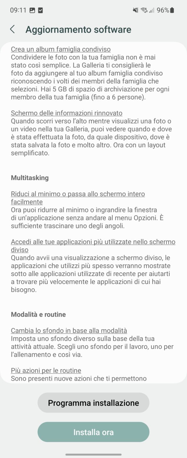Samsung Galaxy Z Flip3 aggiornamento febbraio 2023 - changelog parte 2