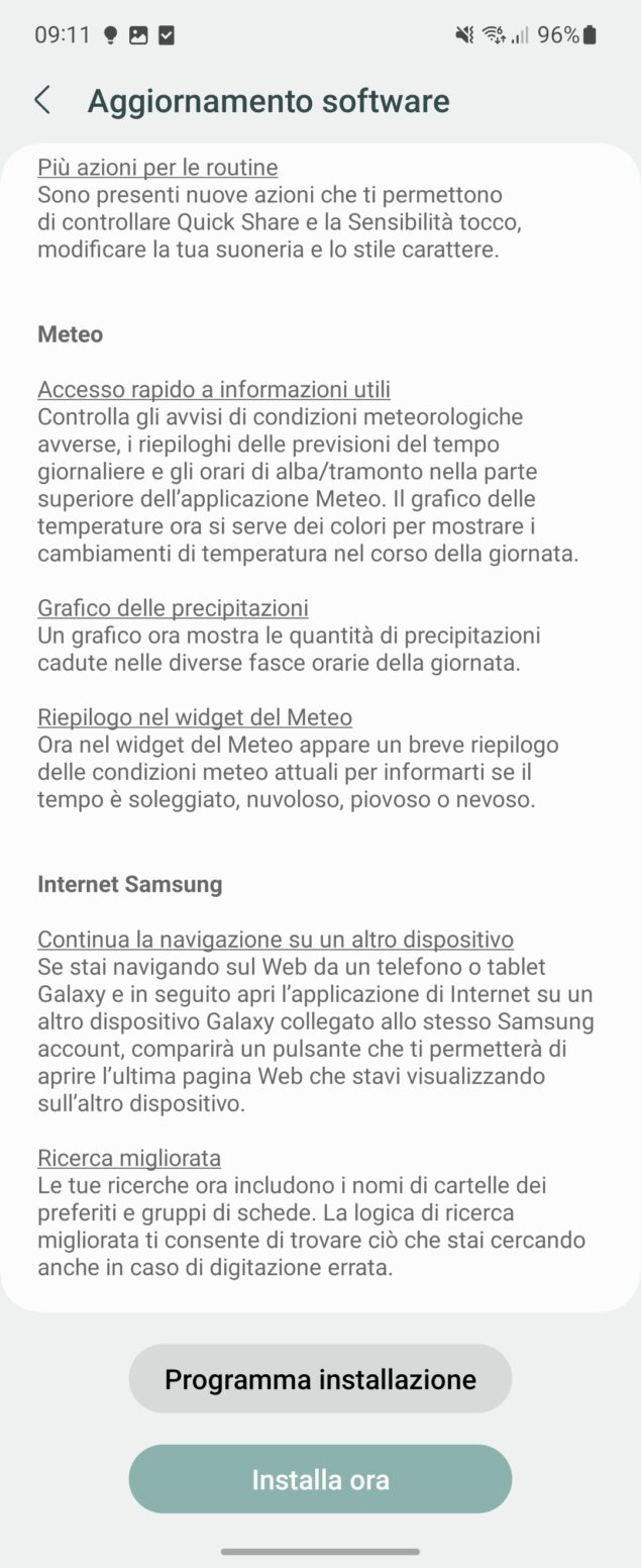 Samsung Galaxy Z Flip3 aggiornamento febbraio 2023 - changelog parte 3