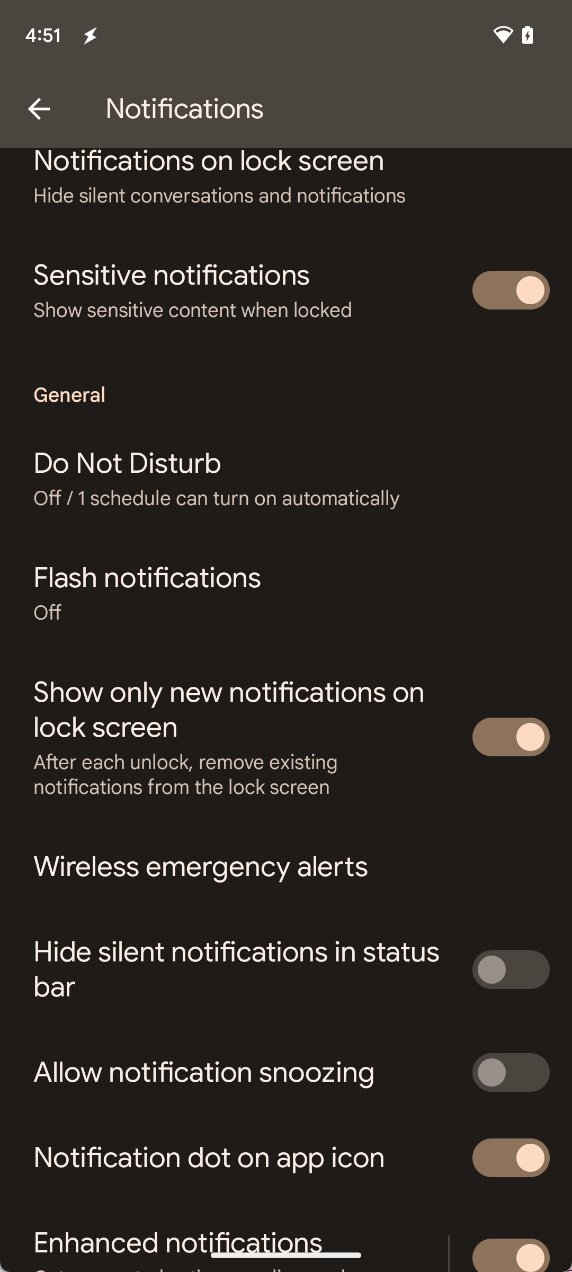 Android 14 DP2 notifiche schermata di blocco