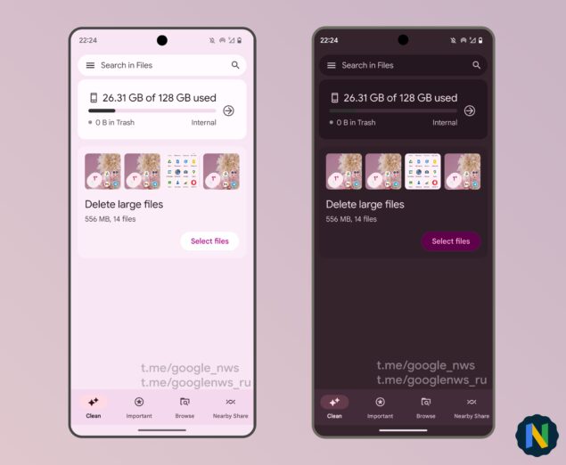 Files di Google nuova riprogettazione