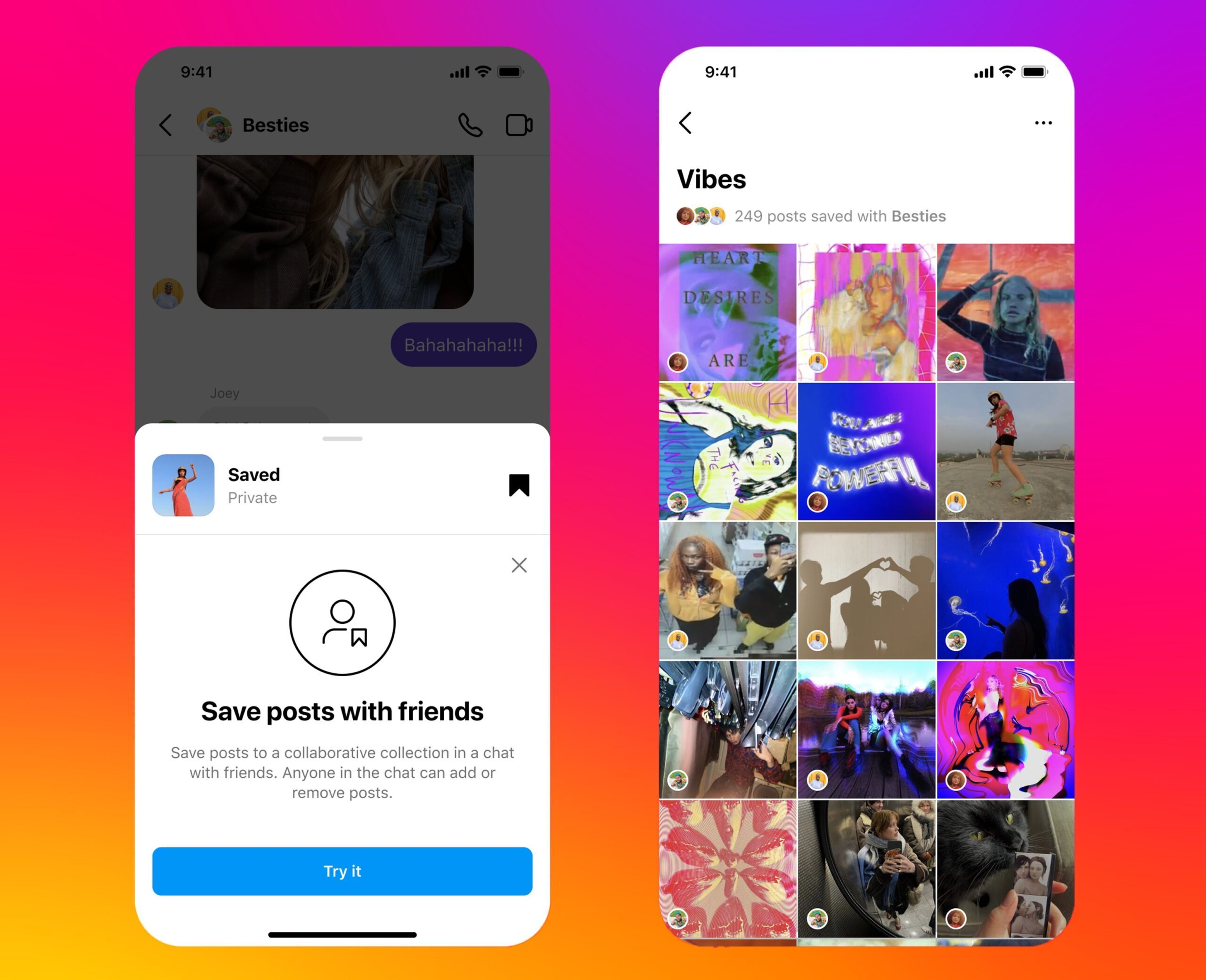 Instagram raccolte collaborative