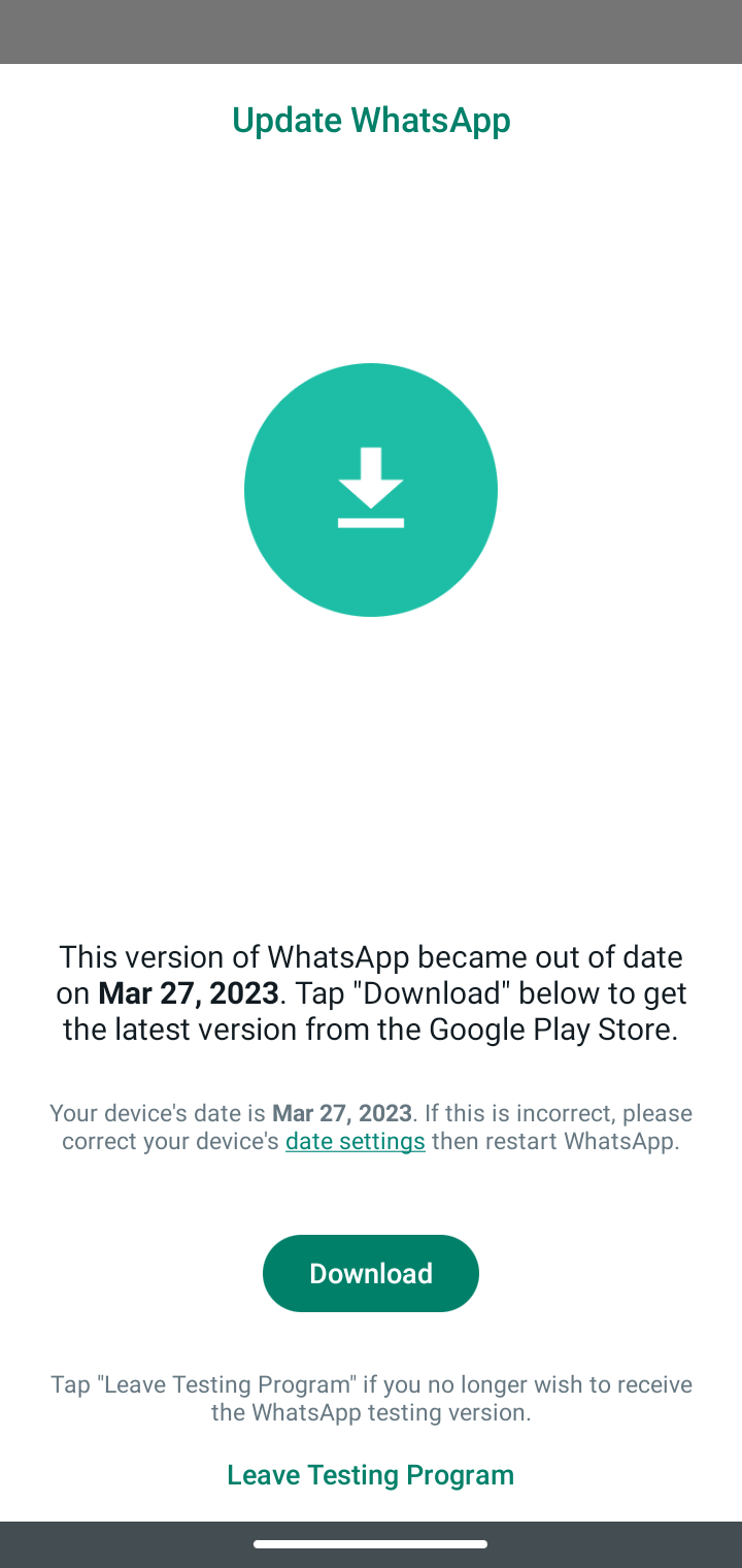 WhatsApp Beta