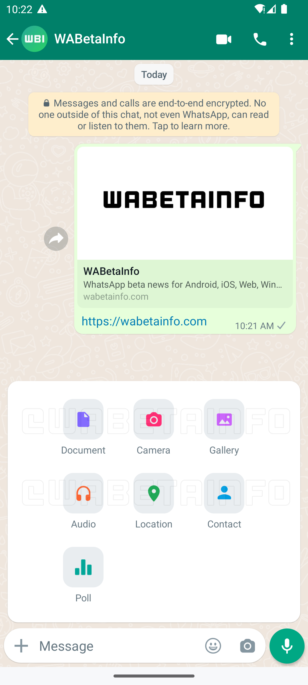 WhatsApp beta Android nuoov menu allegati