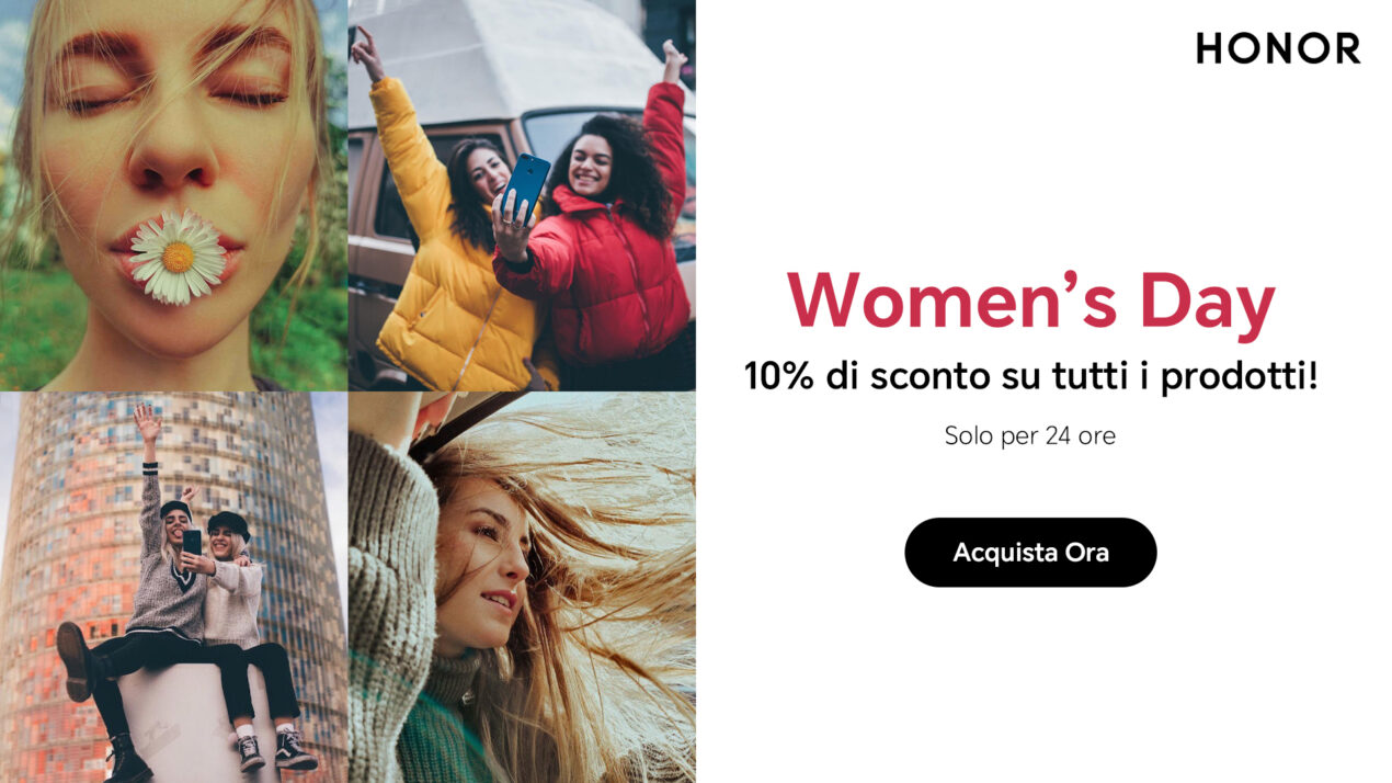 HONOR celebra la Festa della Donna: tutto il catalogo scontato per 24 ore