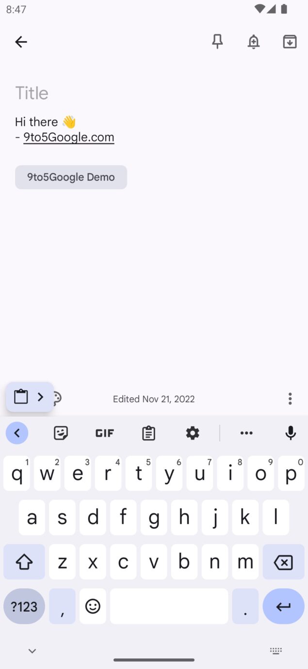 Android 14 Beta 1 novità gestione appunti