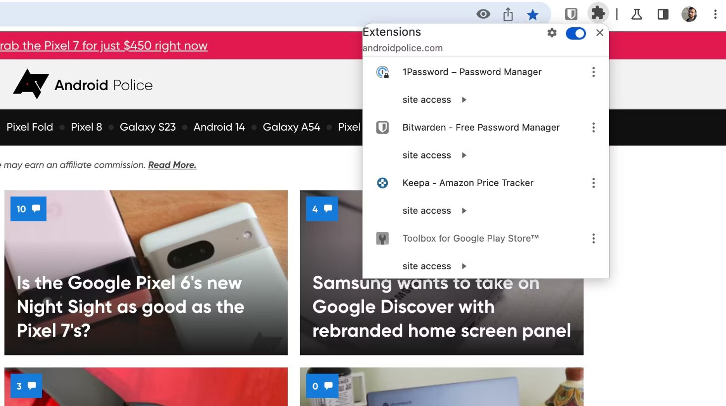 Google Chrome 113