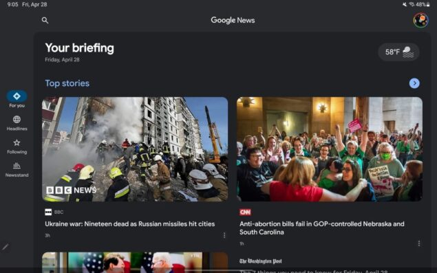 Google News Material You