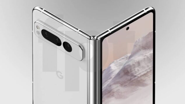 Google Pixel Fold - Render in colorazione Chalk