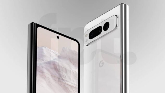 Google Pixel Fold - Render in colorazione Chalk