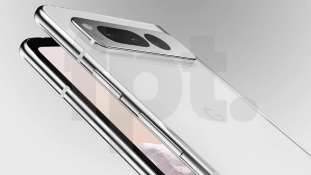 Google Pixel Fold - Render in colorazione Chalk