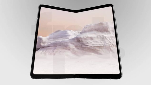 Google Pixel Fold - Render in colorazione Chalk