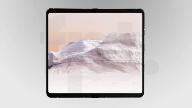 Google Pixel Fold - Render in colorazione Chalk