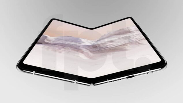 Google Pixel Fold - Render in colorazione Chalk