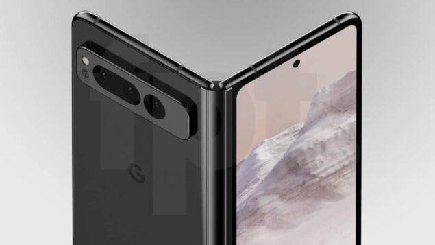 Google Pixel Fold - Render in colorazione Obsidian