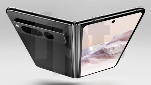 Google Pixel Fold - Render in colorazione Obsidian