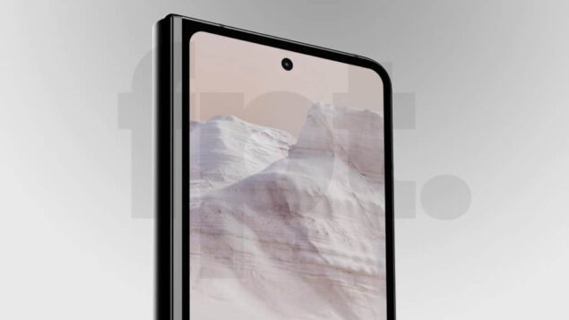 Google Pixel Fold - Render in colorazione Obsidian