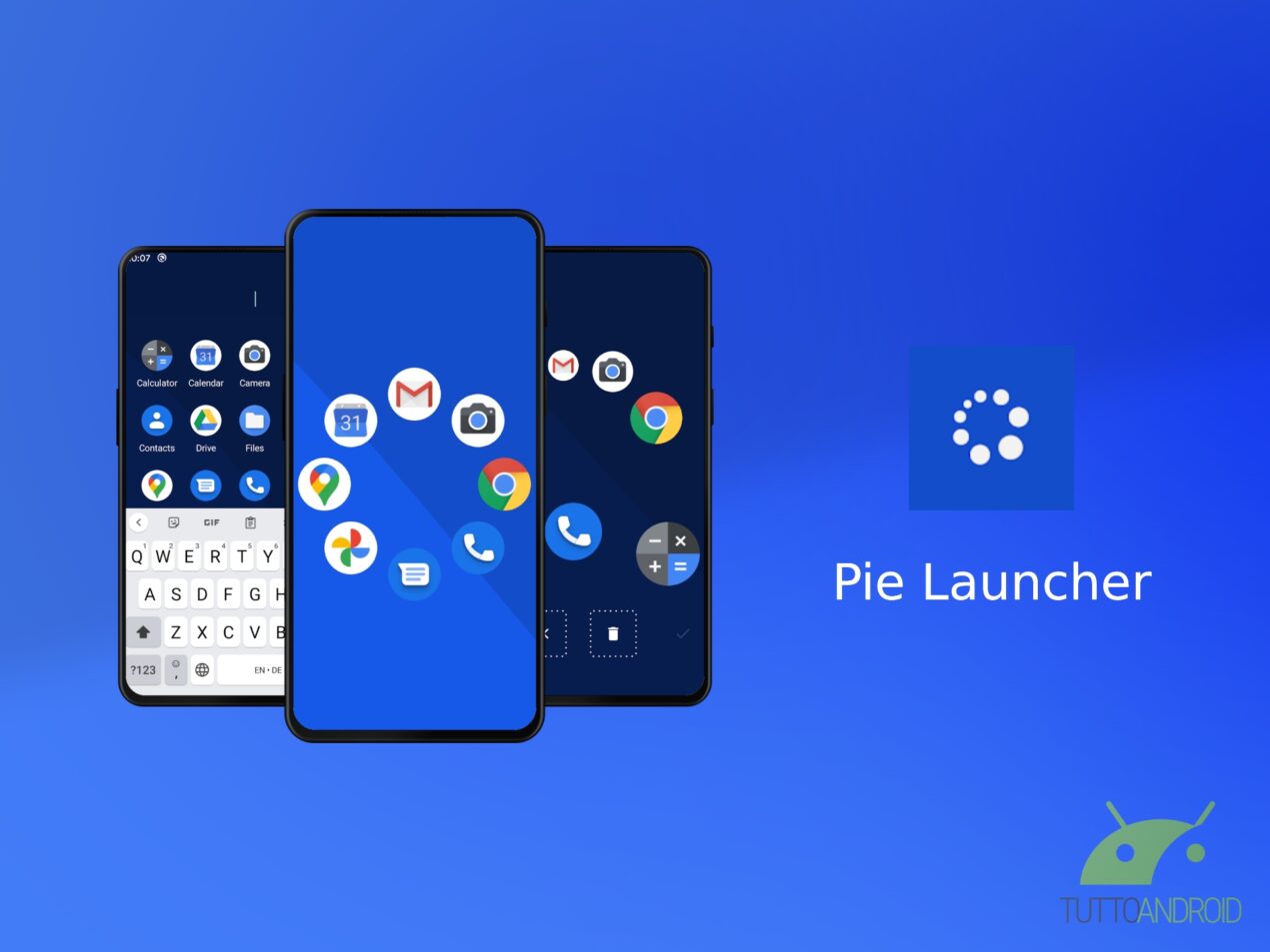 Pie Launcher permette di utilizzare lo smartphone senza guardare il display