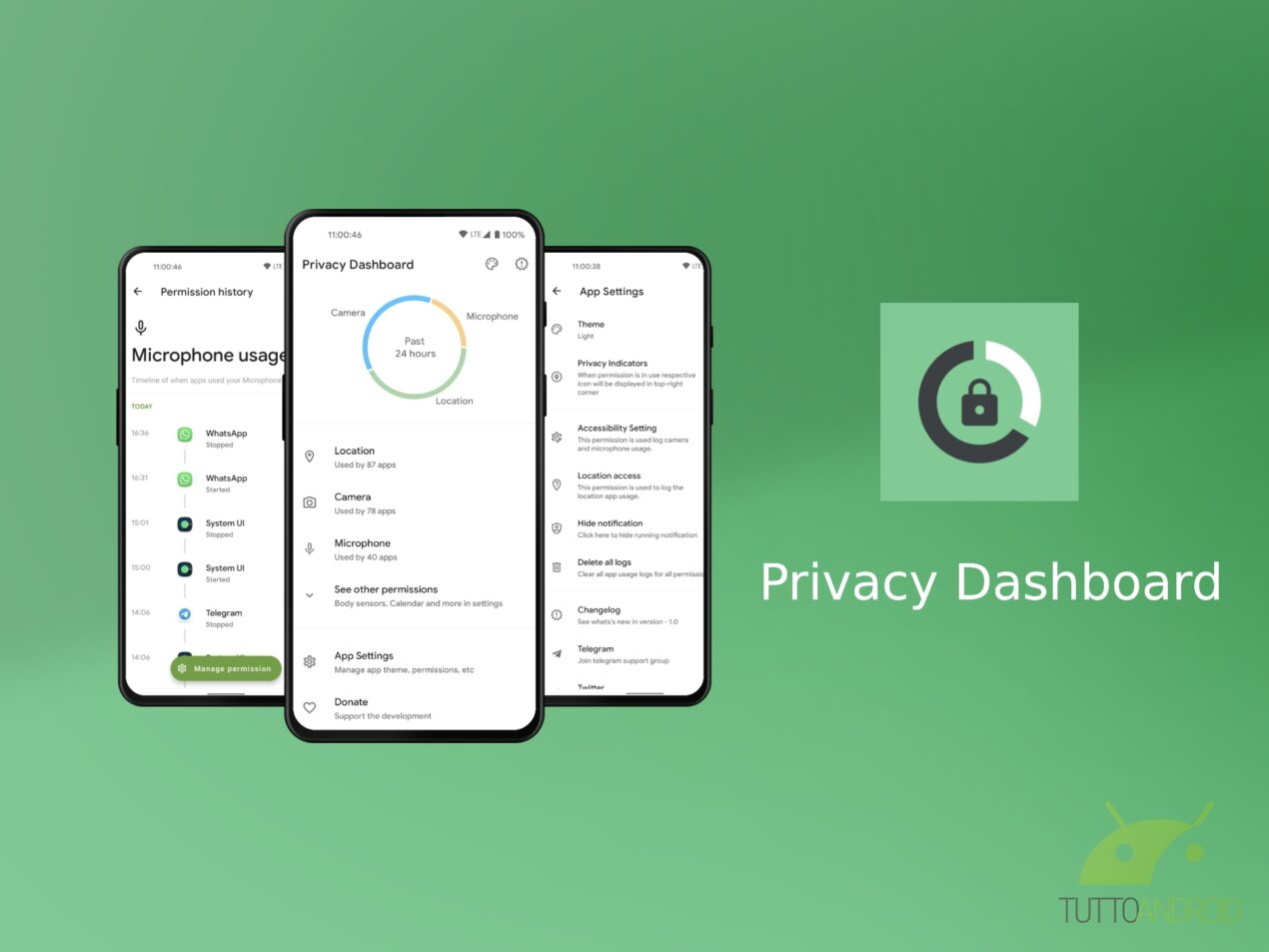 Privacy Dashboard vi dice in tempo reale quando le app utilizzano i permessi