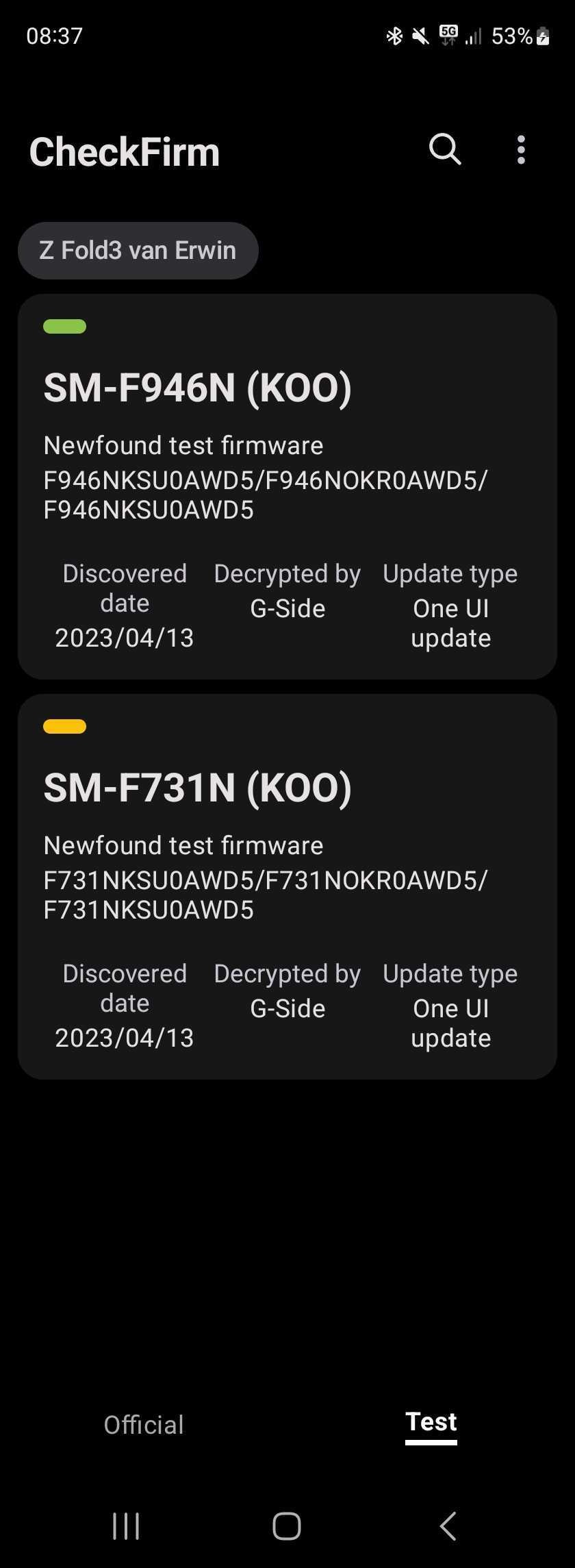 aggiornamento Samsung One UI 5.1.1 Galaxy Z Flip5 e Z Fold5