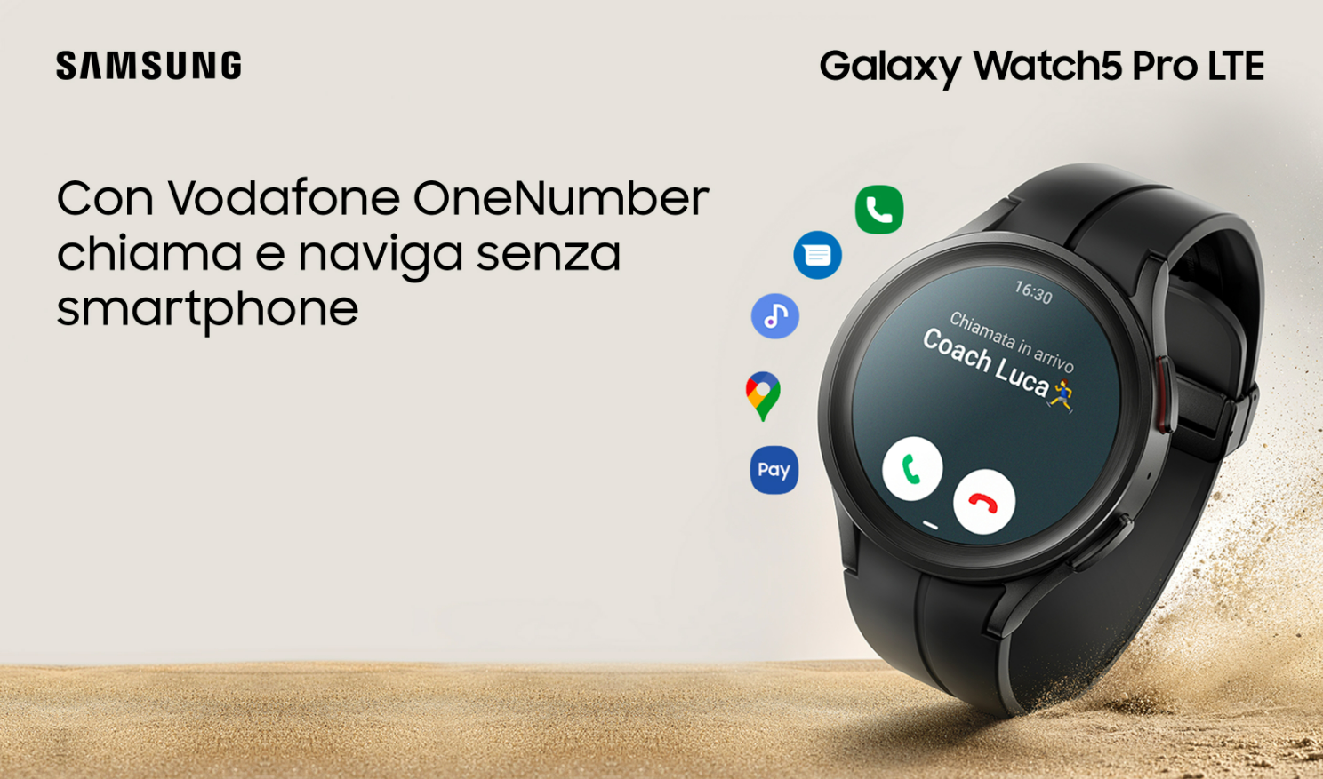 Vodafone OneNumber Samsung Galaxy Watch5 Pro LTE