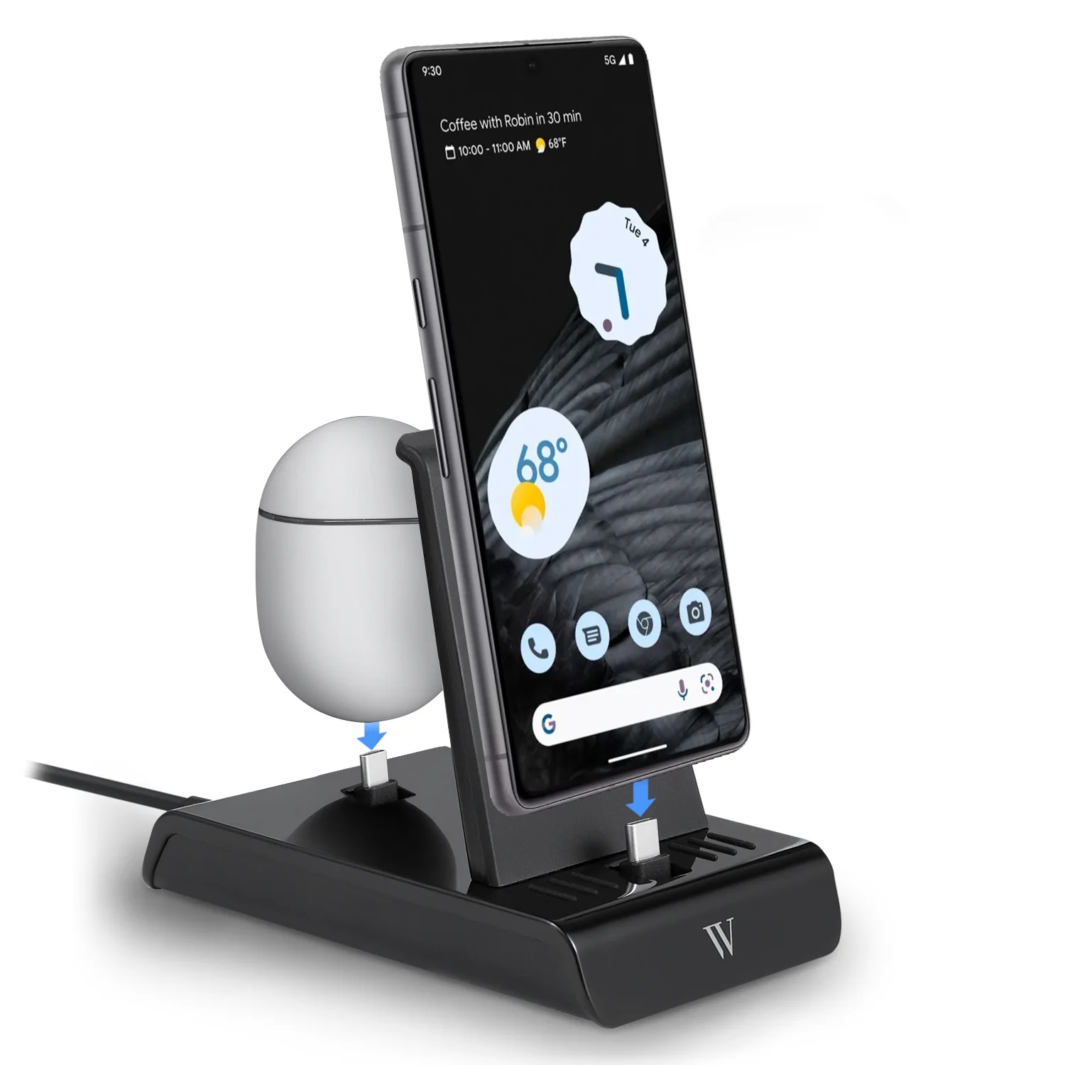 La dock 2-in-1 "Made for Google" per Pixel e Pixel Buds di Wasserstein Home