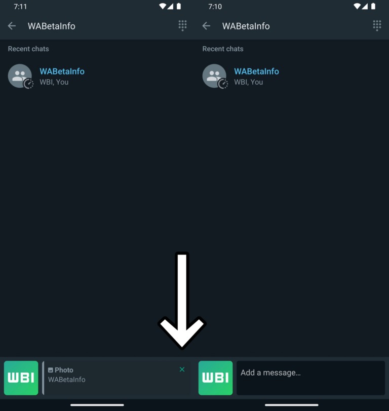 WhatsApp didascalia messaggi inoltrati