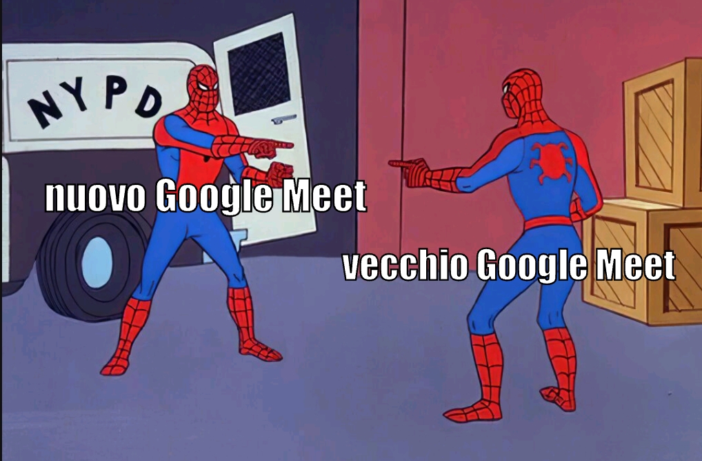 Meme nuova app Google Meet
