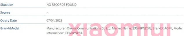 codice Xiaomi 13T Pro
