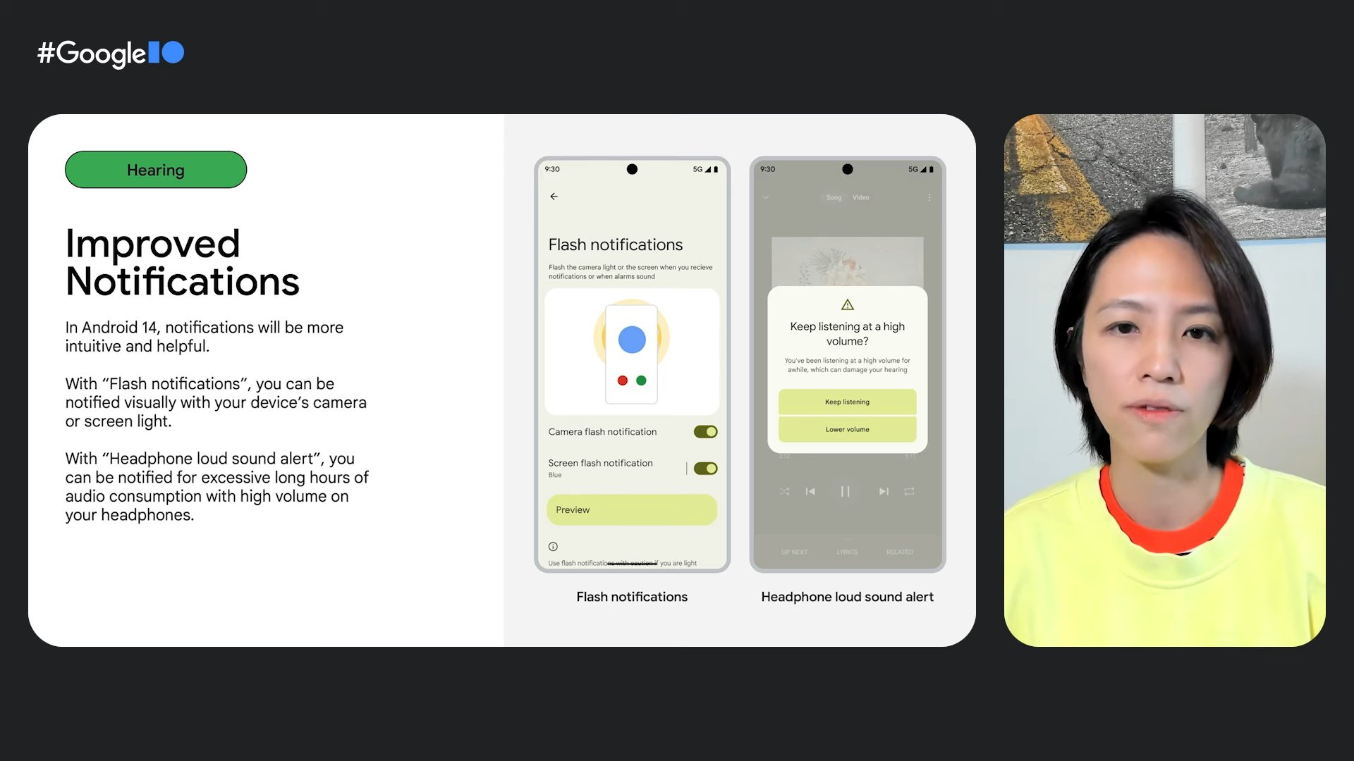 Google IO 2023 Android 14 accessibilità udito