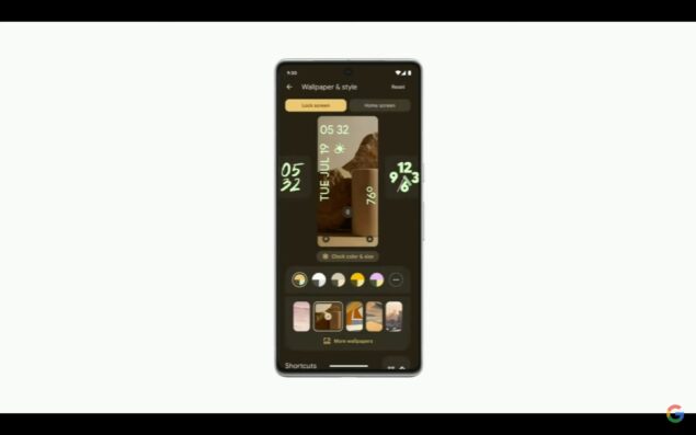 Google IO 2023 Android 14 lockscreen personalizzabile