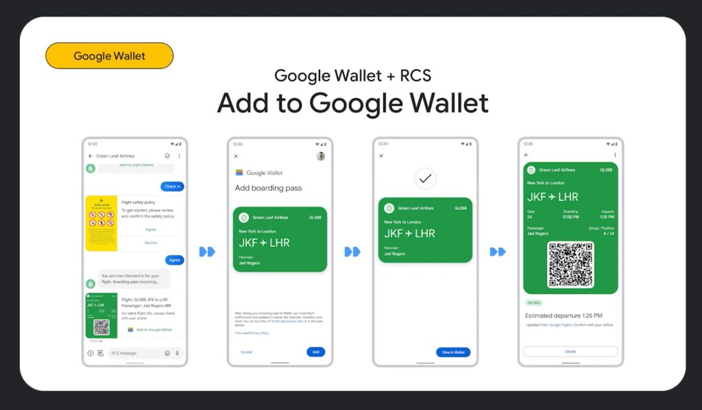 Google Wallet Google Messaggi RCS