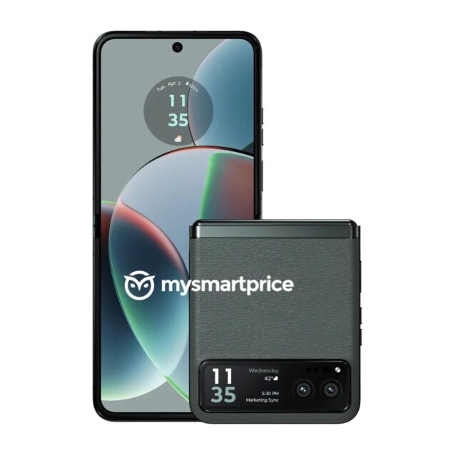 Motorola Razr 40 render green